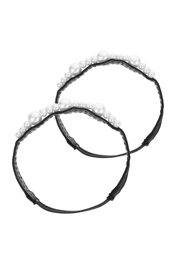 1 Pair High Heel Replacement Straps PU Cloth Anti- Detachable Sandal Straps for Womens High Heels