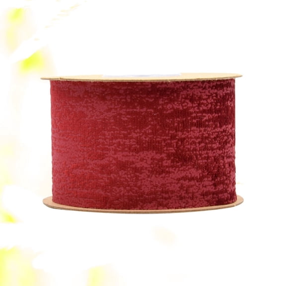RENACLIPY Red Flower Ribbon Roll, Craft Ribbon for Home , Wrapping, Floral Arrangements and Decorations