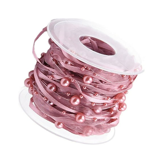 RENACLIPY Rosy Ribbon Band for Wedding Bouquets and Christmas Party ...