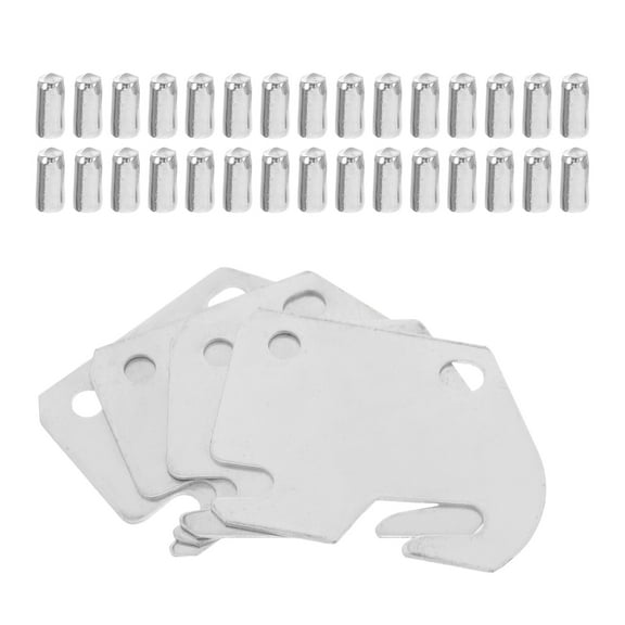 RENACLIPY Universal Bed Rail Hook Plate Heavy Duty Metal Bed Frame Repair Hardware 1 Set