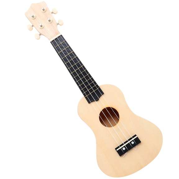 RENACLIPY 1 Set Ukulele Craft Kit Handmade Design Ukulele Instrument Accessory Made of Basswood for Musicians