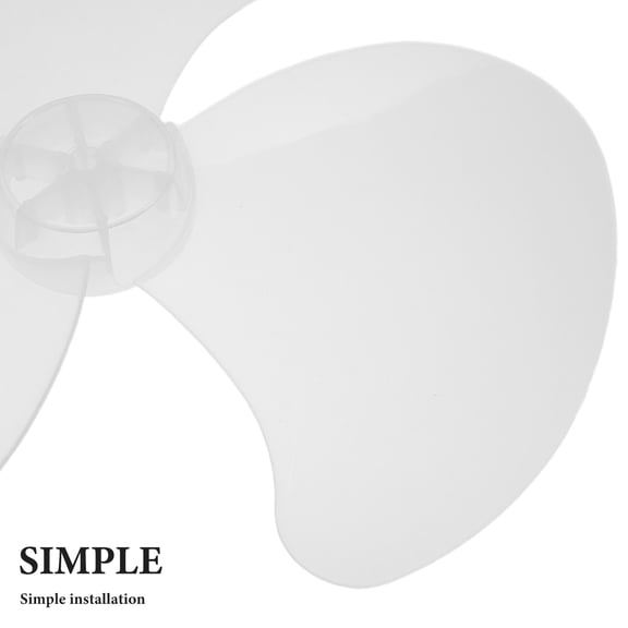 RENACLIPY White Plastic Table Fan Blades for Home Use, Thickened Blades with Smooth Replacement Parts