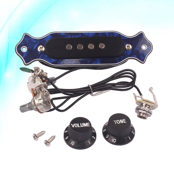 RENACLIPY Acoustic Guitar Sound Hole Pickup with Magnetic Coil and Adjustable Pole for Enhanced Sound Quality