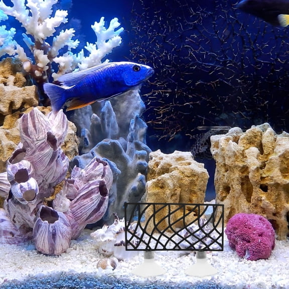 RENACLIPY 1 Set Hiding Place Aquarium Ornaments Black ABS For Betta Fish