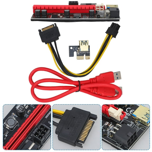 RENACLIPY Red PVC External Graphics Card Enclosure for Laptop, Boost Multimedia and Gaming Performance