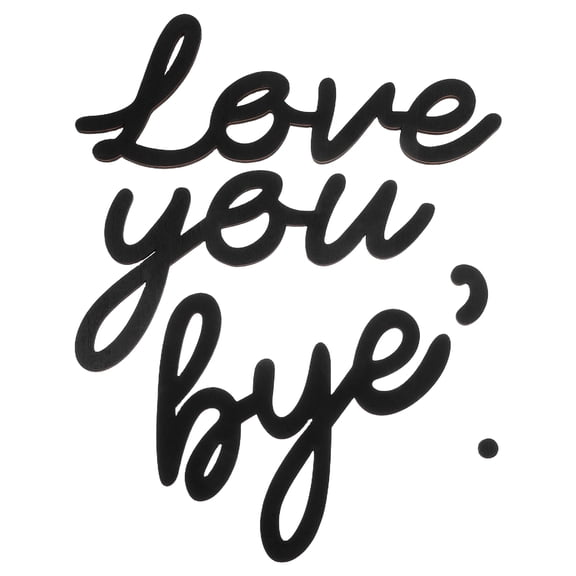 RENACLIPY 1 Set Black Wooden Letter Sign Wall Decor for Homeowners Entryway Decoration