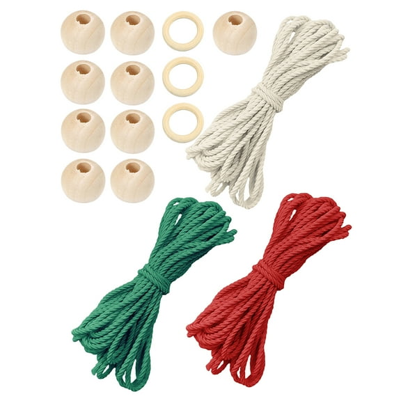 RENACLIPY Macrame Wall Hanging Kit with Rope, Tapestry Craft Set for Home Decor and Holiday Decoration Projects