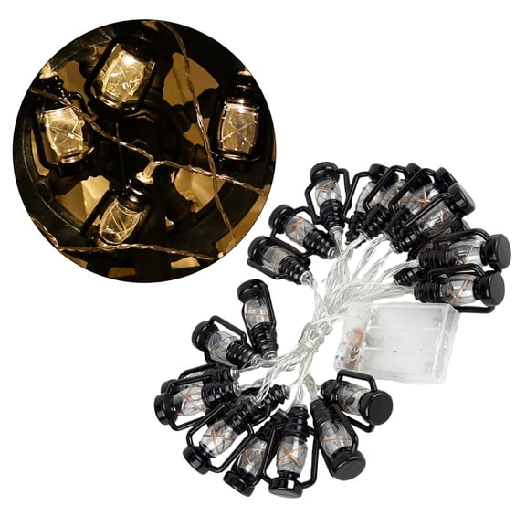 RENACLIPY Black Retro Lantern Shape Lights, Kerosene Lamp Style Decorative Lighting for , , and Event Decor