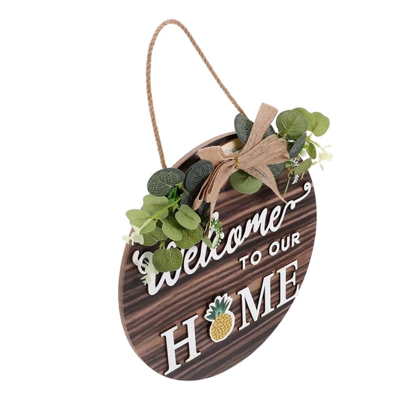 RENACLIPY Wooden Welcome Sign for Front Door, Hanging Decor Set, Rustic Outdoor Indoor Entryway Decoration