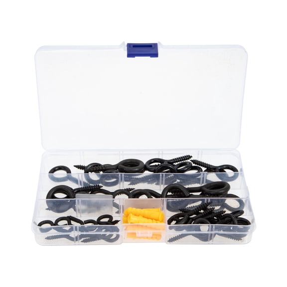 RENACLIPY 1 Set Screw In Eyelets With Black For Homeowners Professional