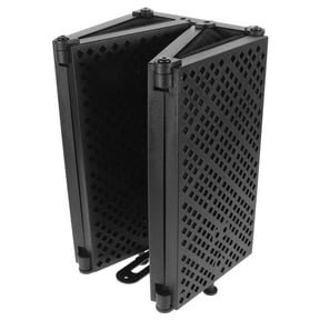 RENACLIPY Black Microphone Soundproof Cover Set for Clear Vocal Recording, Portable Foldable Noise Reduction Accessory