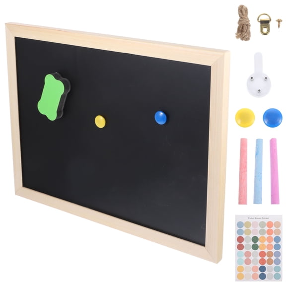 RENACLIPY Double-Sided Cork Message Board for Home and Office Use, Bulletin Board with Material