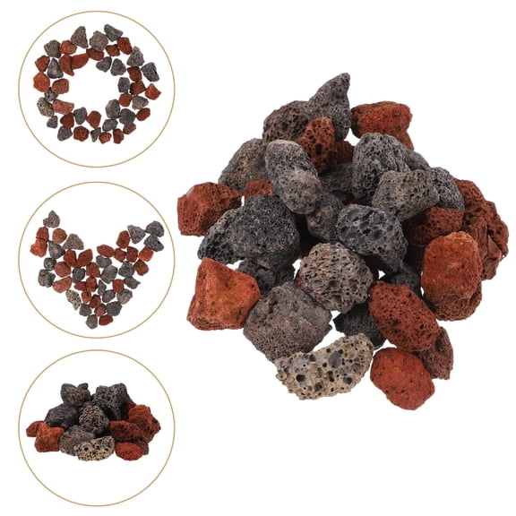 RENACLIPY 1 Set of Decorative Rocks Fish Tank Landscaping Volcanic Rock Brown for DIY Enthusiasts