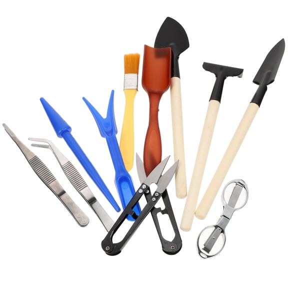 RENACLIPY 1Set Small Garden Shovels Tools Set Metal and Wood for Transplanting Digging and Soil Loosening