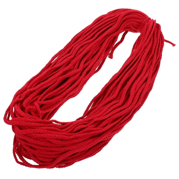 RENACLIPY Red Polyester Cotton Rope Clothesline, 1 Piece Hand Sewing Laundry Line for Indoor and Outdoor Use