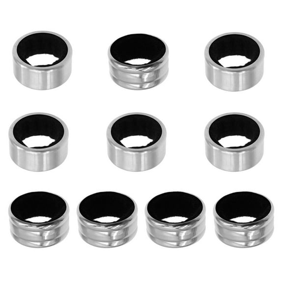 RENACLIPY 10 Pcs Silver Bottle Drip Collar Rings Leak Proof Kitchen Accessory for Wine
