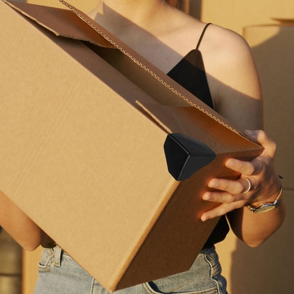 RENACLIPY 100-Pack Plastic Corner Protectors for Shipping, Packaging Boxes, and Edge Guarding