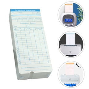 RENACLIPY Employee Time Attendance Cards Paper, 100 Sheets in Assorted Colors for Accurate Work Hours Tracking