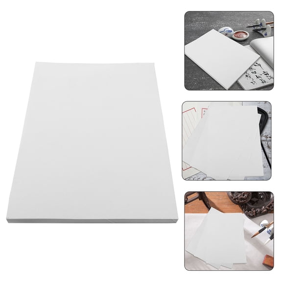RENACLIPY Portable White Rice Paper Sheets for , Chinese Painting, Ink Drawing and Art Practice