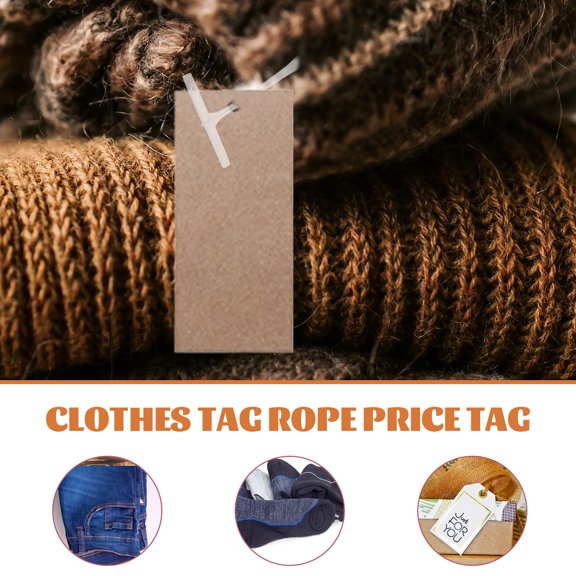 RENACLIPY 10000Pcs Transparent Clothing Tag Barbs Price Tag Accessories for Socks and Apparel Packaging