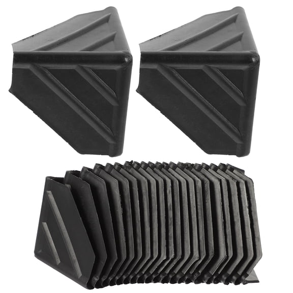 RENACLIPY 100Pcs Package Corner Protector Black Plastic Edge Protection for Shipping