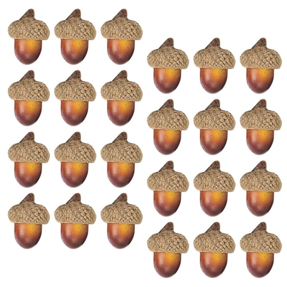 RENACLIPY Realistic Dark Brown Faux Acorns for Fall Decorations, Autumn Table Centerpieces, Home, Party, and Seasonal Decor Accents
