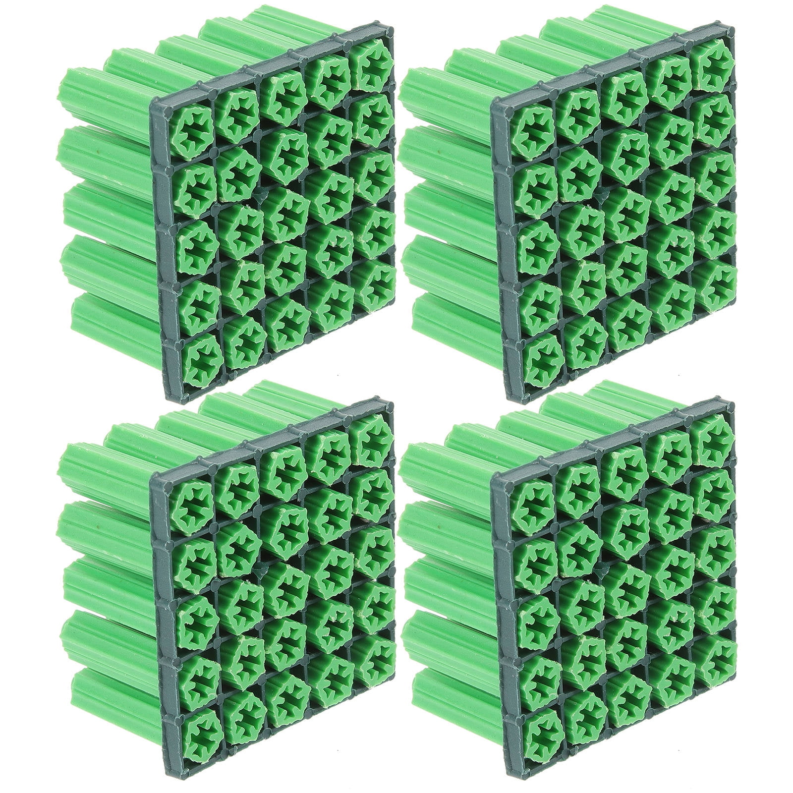 RENACLIPY 100Pcs Green Plastic Cylindrical Wall Anchors Heavy Duty Plasterboard Fixings for Drywall