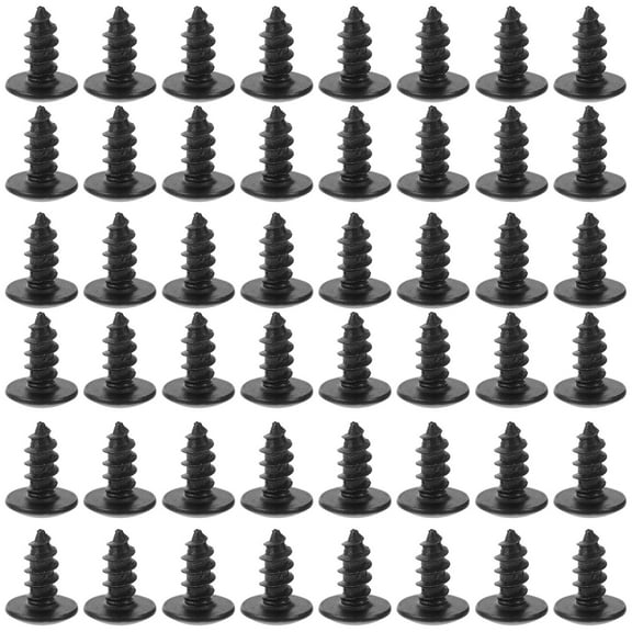 RENACLIPY 100Pcs Fasteners for Home Improvement Black Screws Installation