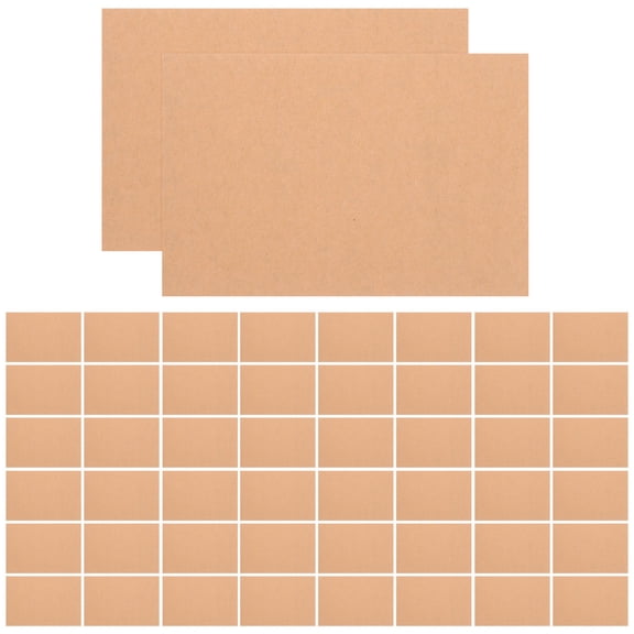 RENACLIPY 100Pcs Kraft Paper Blank Cards for Hand Drawing and Custom Printable Postcards