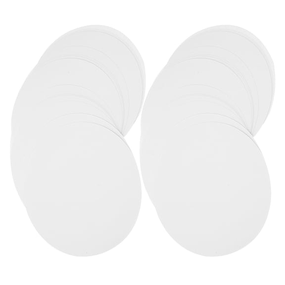 RENACLIPY 100 Pcs White Round Drawing Paper Sheets Smooth for Painting, Sketching, and Craft Projects