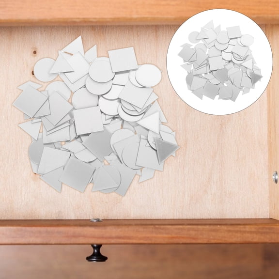 RENACLIPY 100pcs Removable Decorative Wall Stickers with Plastic Background for Home and Office Walls