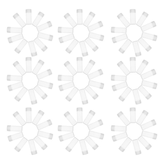 RENACLIPY Clear Plastic Vials 100Pcs for Laboratory Use Lightweight Portable and Leak Proof