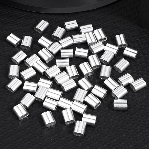 RENACLIPY 100-Pack Aluminum Cable Clips for Wire Rope and Abrasion Resistance,
