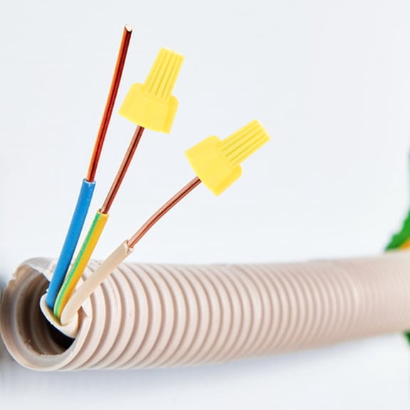 RENACLIPY 100Pcs Yellow Electrical Wire Connector Caps with Durable PP