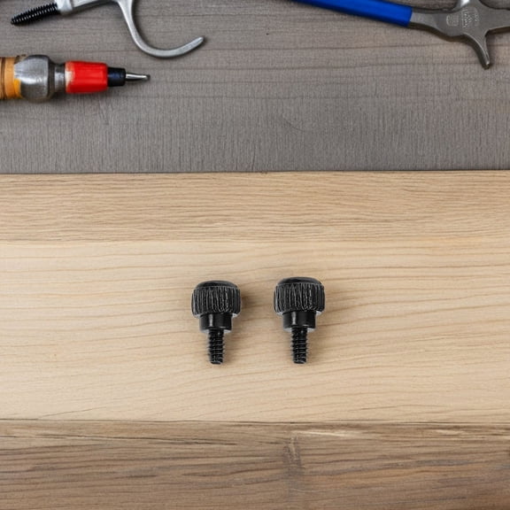 RENACLIPY 100-Pack Black Carbon Drive Mounting Screws for Tool-Free PC Installation and Computer Accessories