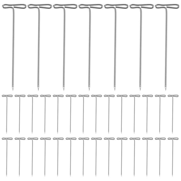 RENACLIPY 100 Pcs T Pins for Sewing Craft Quilting Display Portable Metal Blocking Pins