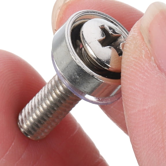 RENACLIPY 100pcs Nickel-Plated Screws for Server Rack Assembly, Equipment Maintenance, and Hardware Fastening