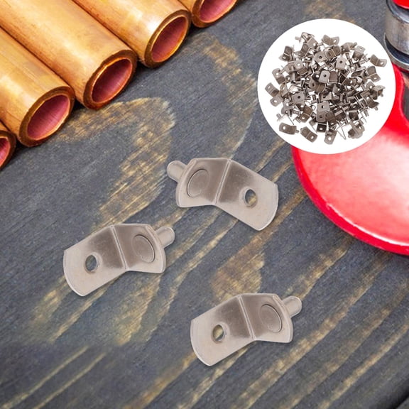 RENACLIPY 100pcs Shelf Pegs for Home Storage, Cold Rolled Steel Invisible Support with Strong Load Bearing Capacity