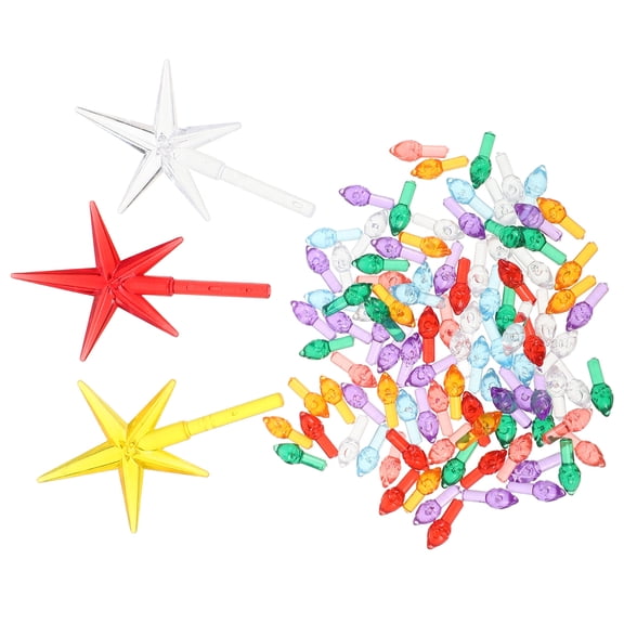 RENACLIPY 103-Piece Bubble Light Replacement Bulbs, Ceramic Christmas Tree Lights for Holiday Home Decor and Seasonal Decorations