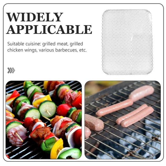 RENACLIPY Bbq Grill Topper Even Heat Distribution Disposable Aluminum Grill Topper 10pcs