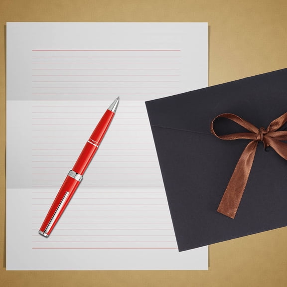 RENACLIPY 10Pcs Retro Creative Bow Black Envelopes for Cards Use with Ribbon Tie Elegant Design