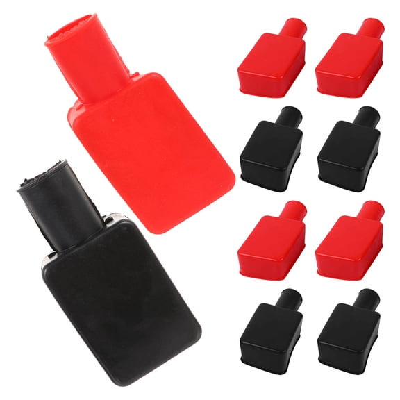 RENACLIPY 10Pcs Durable Rubber Auto Battery Terminal Protector Caps for Car Battery Posts