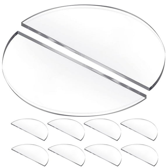 RENACLIPY Set of 10 Reusable Clear Acrylic Place Cards, Writable Elegant Wedding Table Name Cards for Events and Parties