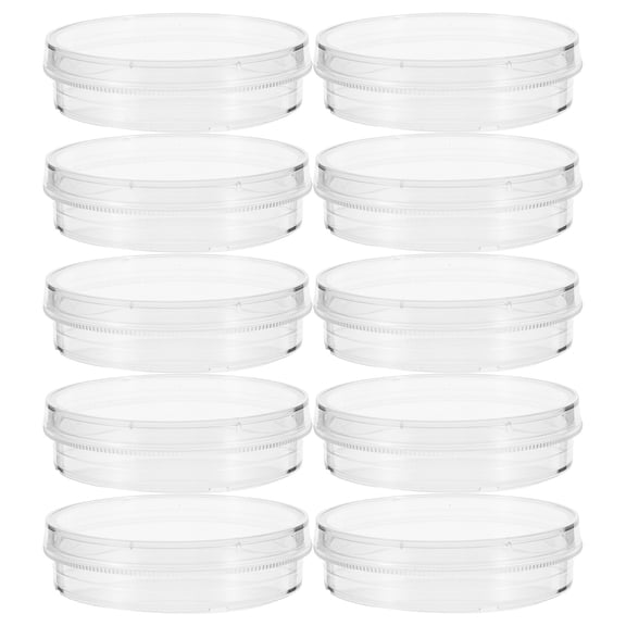 RENACLIPY 10Pcs Clear Plastic Cell Culture Plates Stable Material for Laboratory Experiment Use