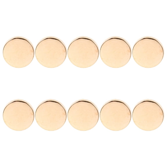 RENACLIPY 10Pcs Durable Plated Gold Snap Tack Metal Buttons for Sewing and Craft Replacement Projects