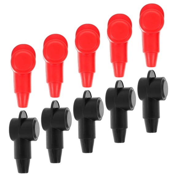 RENACLIPY 10Pcs Easy Install Battery Terminal Insulator Covers with Flame Retardant PVC Assorted Colors