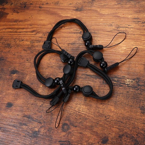 RENACLIPY 10Pcs Fully Adjustable Black Flashlight Strap with Comfortable Hand Lanyard Design