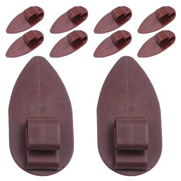 RENACLIPY 10Pcs Plastic Car Mat Fixing Clips Anti Slip Floor Mat Retainers Durable Coffee Color