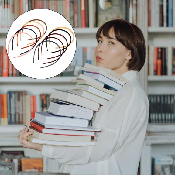 RENACLIPY 10Pcs Cute Headbands Plastic Assorted Color Nonslip Design for Teens Outfits Matching