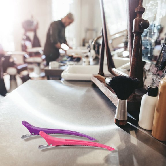 RENACLIPY 10Pcs Assorted Color Metal Teeth Hair Clips for Salon Hairdressing and Secure Hair Styling